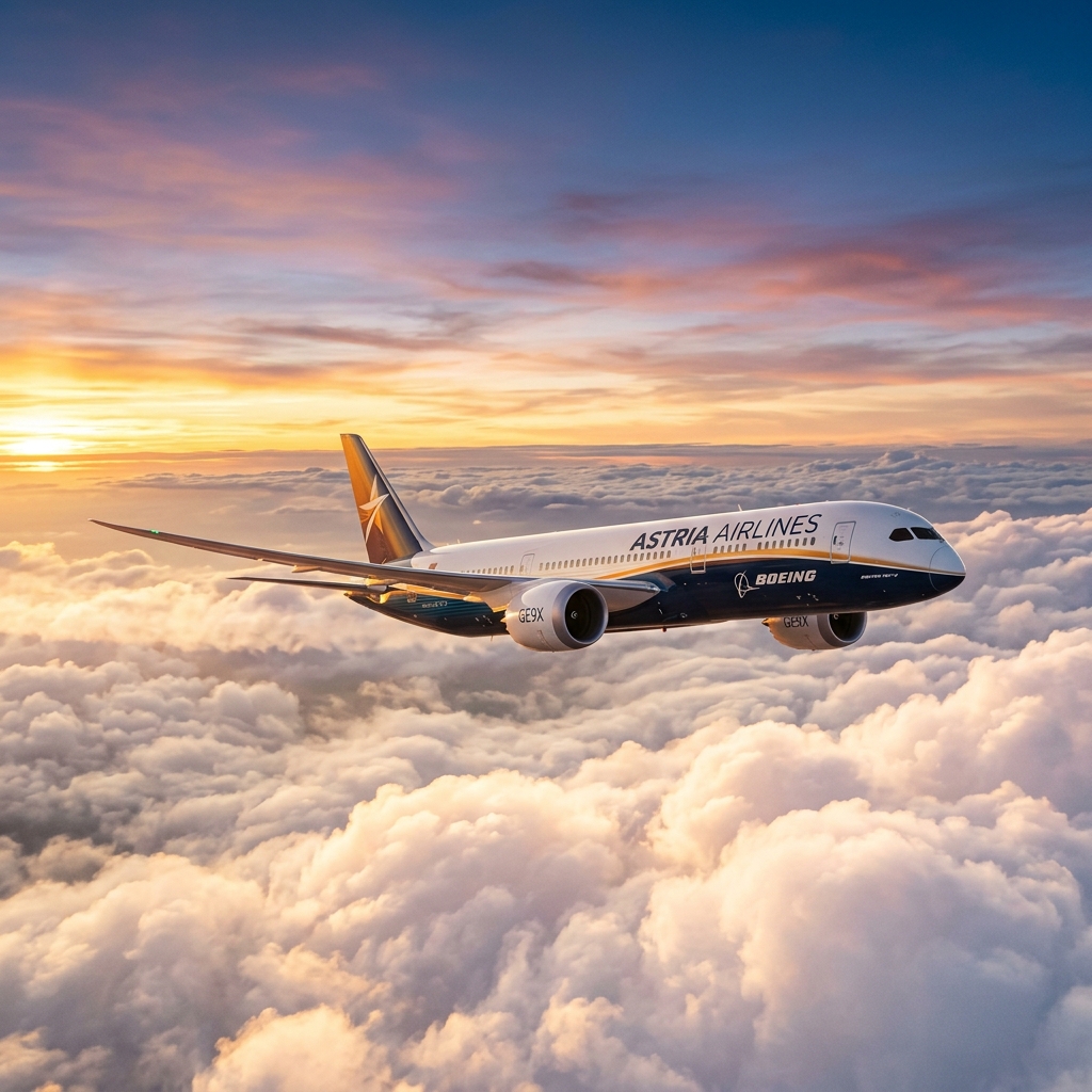 Aeroplane in the air